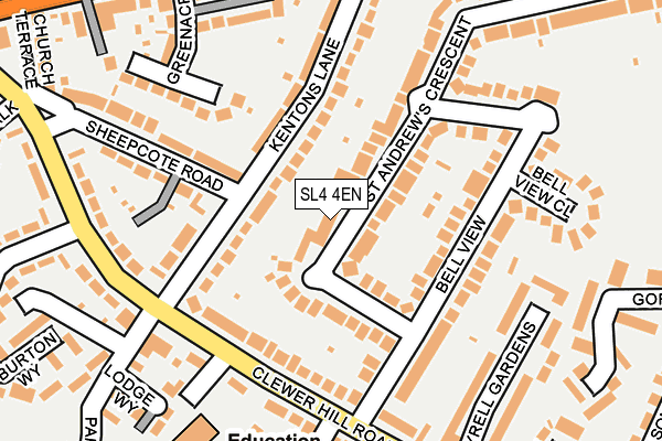 SL4 4EN map - OS OpenMap – Local (Ordnance Survey)