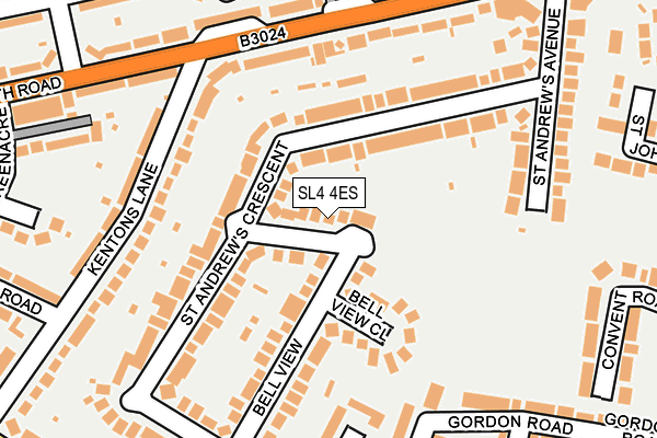 SL4 4ES map - OS OpenMap – Local (Ordnance Survey)