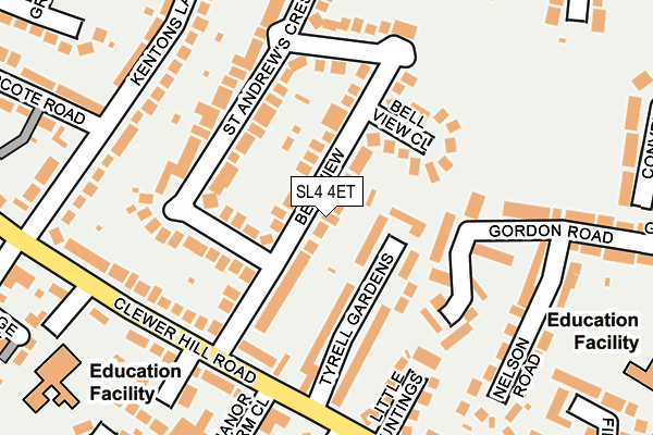 SL4 4ET map - OS OpenMap – Local (Ordnance Survey)