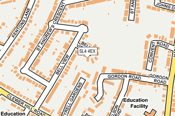 SL4 4EX map - OS OpenMap – Local (Ordnance Survey)