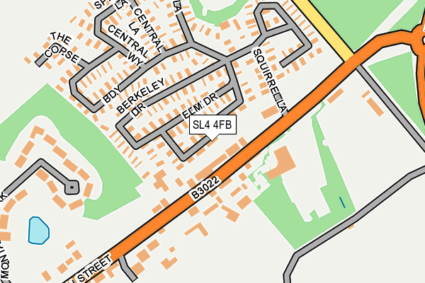 SL4 4FB map - OS OpenMap – Local (Ordnance Survey)