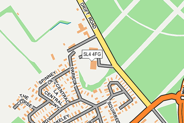 SL4 4FG map - OS OpenMap – Local (Ordnance Survey)