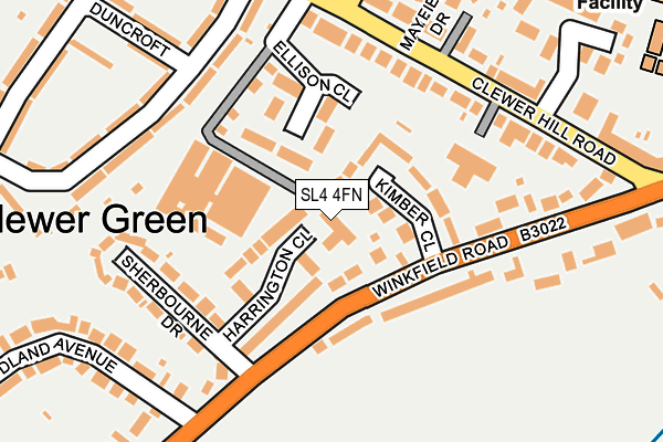 SL4 4FN map - OS OpenMap – Local (Ordnance Survey)