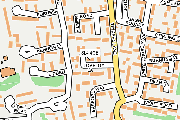 SL4 4GE map - OS OpenMap – Local (Ordnance Survey)