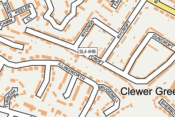 SL4 4HB map - OS OpenMap – Local (Ordnance Survey)