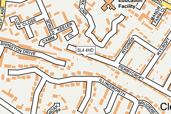 SL4 4HD map - OS OpenMap – Local (Ordnance Survey)