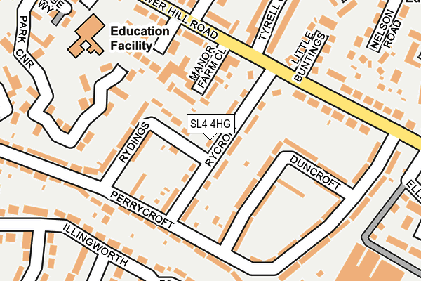 SL4 4HG map - OS OpenMap – Local (Ordnance Survey)