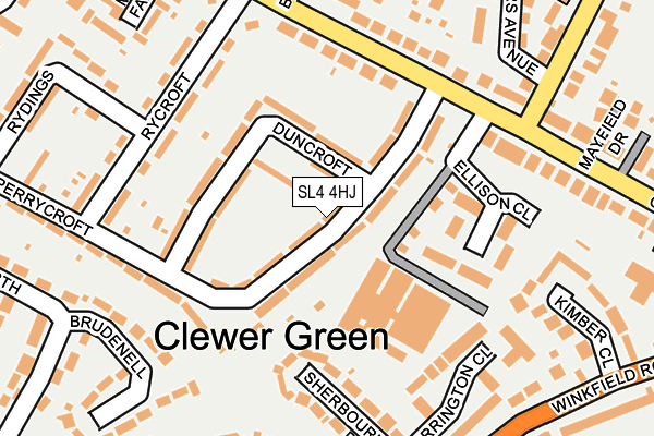 SL4 4HJ map - OS OpenMap – Local (Ordnance Survey)