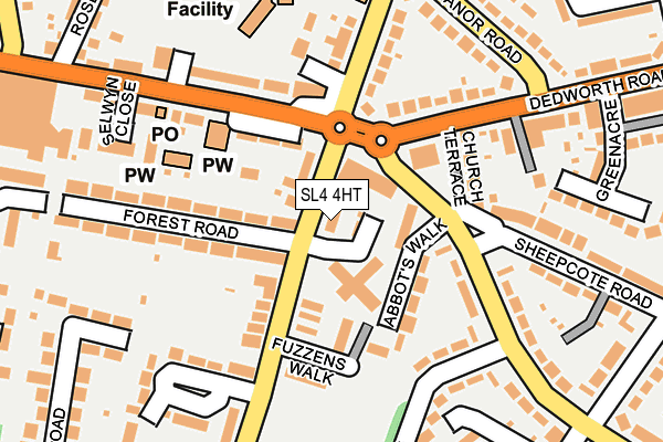 SL4 4HT map - OS OpenMap – Local (Ordnance Survey)