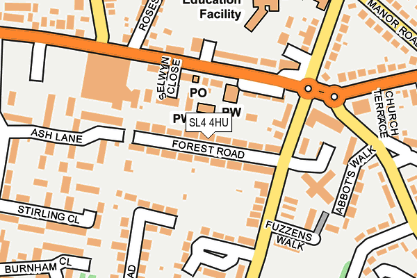 SL4 4HU map - OS OpenMap – Local (Ordnance Survey)