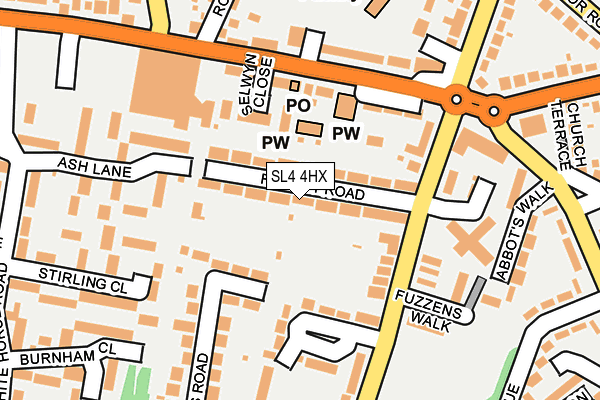 SL4 4HX map - OS OpenMap – Local (Ordnance Survey)