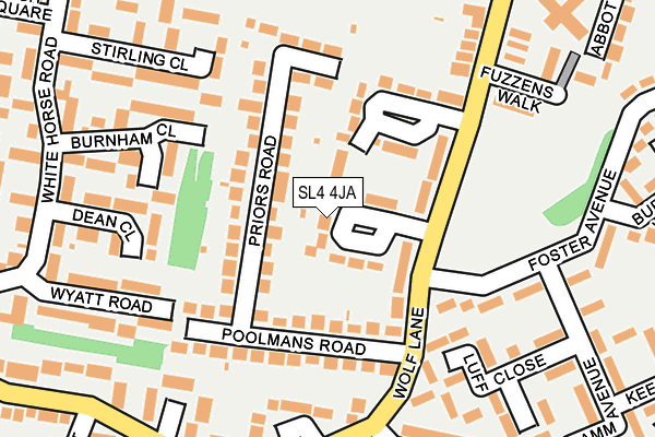 SL4 4JA map - OS OpenMap – Local (Ordnance Survey)