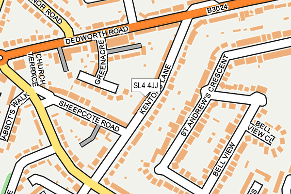 SL4 4JJ map - OS OpenMap – Local (Ordnance Survey)