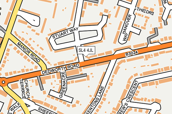 SL4 4JL map - OS OpenMap – Local (Ordnance Survey)