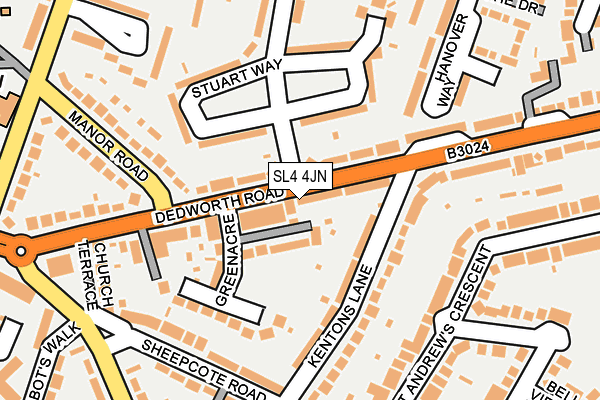 SL4 4JN map - OS OpenMap – Local (Ordnance Survey)