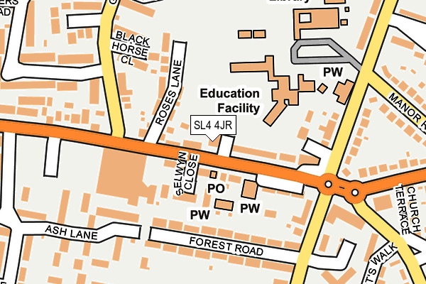 SL4 4JR map - OS OpenMap – Local (Ordnance Survey)