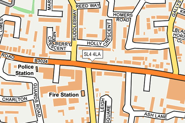 SL4 4LA map - OS OpenMap – Local (Ordnance Survey)