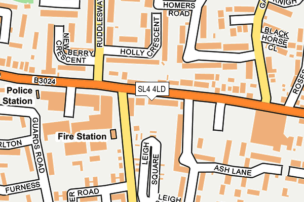 SL4 4LD map - OS OpenMap – Local (Ordnance Survey)