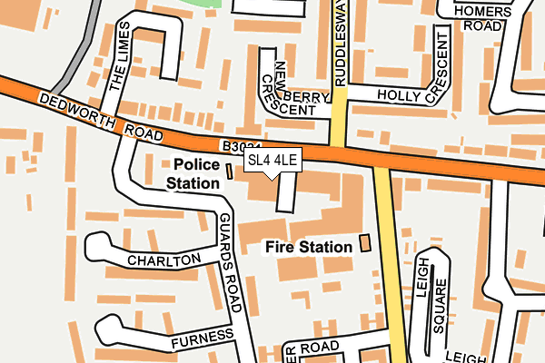 SL4 4LE map - OS OpenMap – Local (Ordnance Survey)