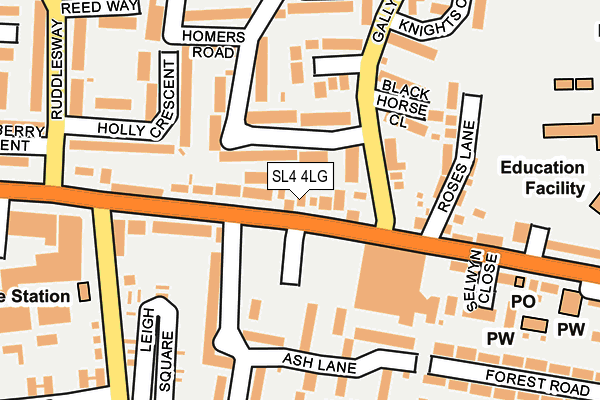 SL4 4LG map - OS OpenMap – Local (Ordnance Survey)