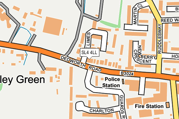 SL4 4LL map - OS OpenMap – Local (Ordnance Survey)