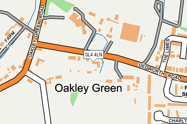 Map of OAKLEY WASTE LIMITED at local scale