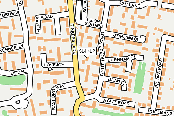 SL4 4LP map - OS OpenMap – Local (Ordnance Survey)
