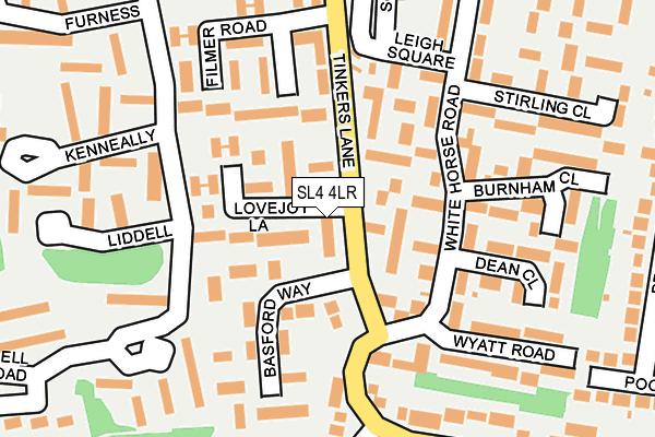 SL4 4LR map - OS OpenMap – Local (Ordnance Survey)