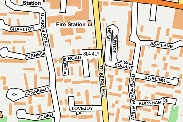SL4 4LY map - OS OpenMap – Local (Ordnance Survey)