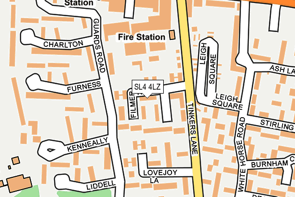 SL4 4LZ map - OS OpenMap – Local (Ordnance Survey)