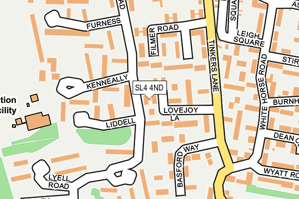 SL4 4ND map - OS OpenMap – Local (Ordnance Survey)