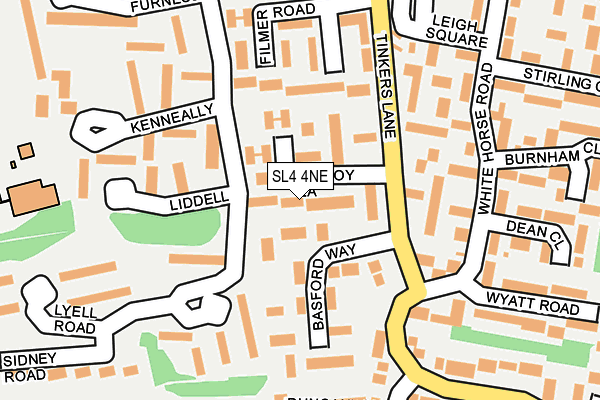 SL4 4NE map - OS OpenMap – Local (Ordnance Survey)
