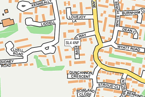 SL4 4NF map - OS OpenMap – Local (Ordnance Survey)