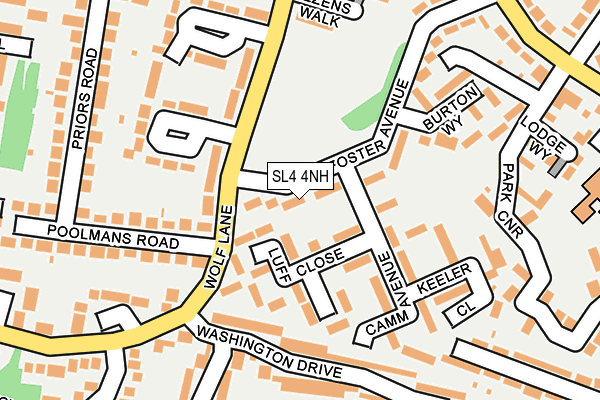 SL4 4NH map - OS OpenMap – Local (Ordnance Survey)
