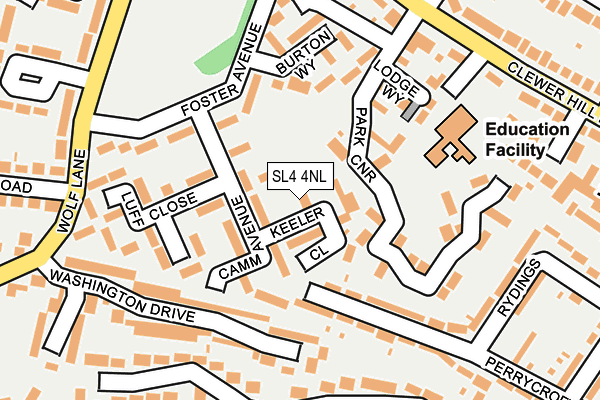 SL4 4NL map - OS OpenMap – Local (Ordnance Survey)