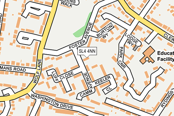 SL4 4NN map - OS OpenMap – Local (Ordnance Survey)