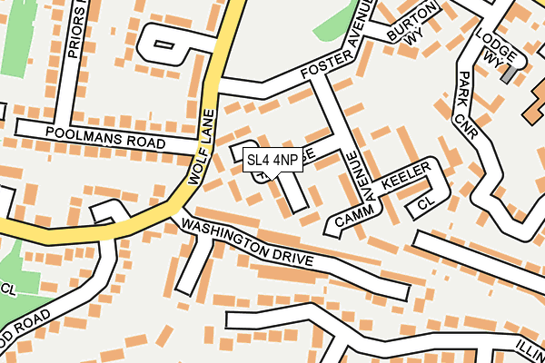 SL4 4NP map - OS OpenMap – Local (Ordnance Survey)