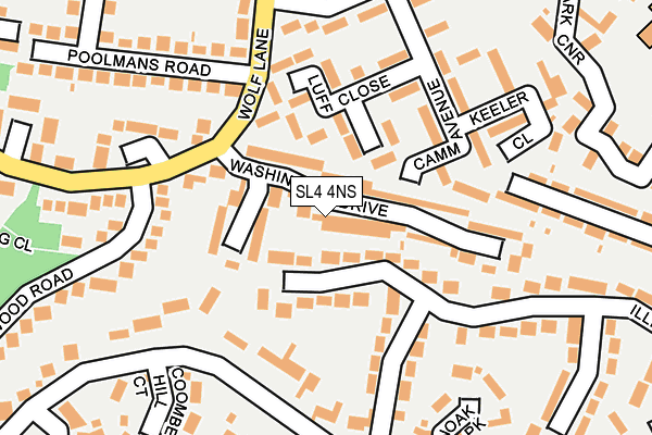 SL4 4NS map - OS OpenMap – Local (Ordnance Survey)