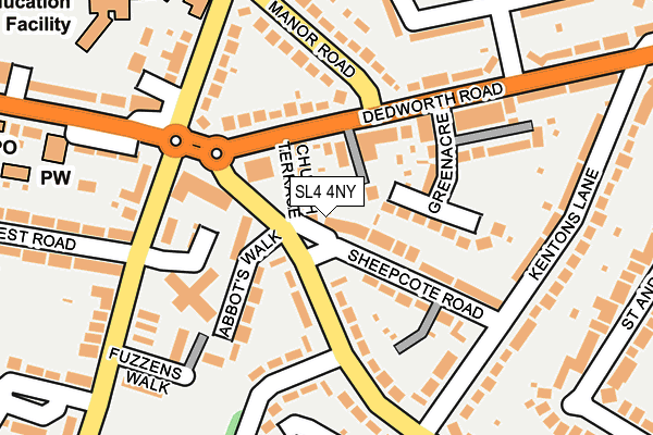 SL4 4NY map - OS OpenMap – Local (Ordnance Survey)