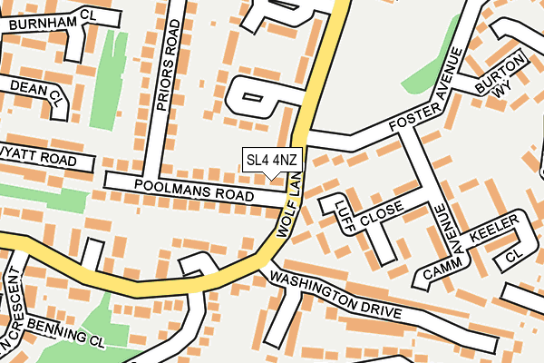 SL4 4NZ map - OS OpenMap – Local (Ordnance Survey)