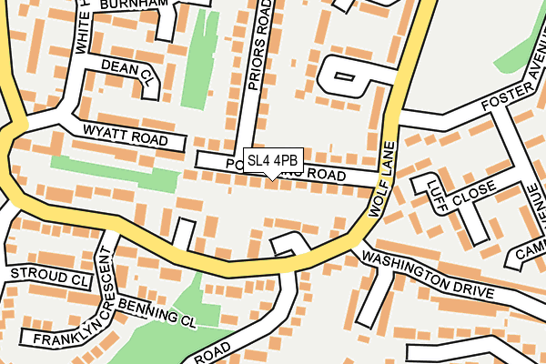 SL4 4PB map - OS OpenMap – Local (Ordnance Survey)