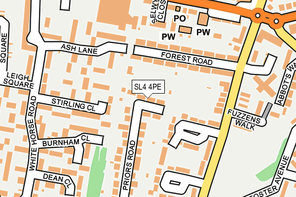 SL4 4PE map - OS OpenMap – Local (Ordnance Survey)