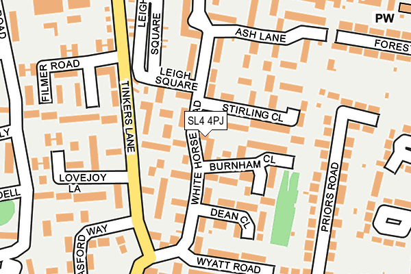 SL4 4PJ map - OS OpenMap – Local (Ordnance Survey)