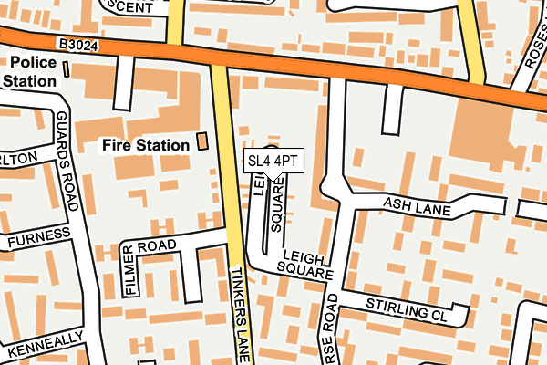 SL4 4PT map - OS OpenMap – Local (Ordnance Survey)