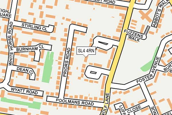 SL4 4RN map - OS OpenMap – Local (Ordnance Survey)