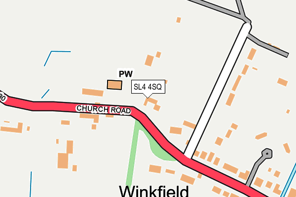 SL4 4SQ map - OS OpenMap – Local (Ordnance Survey)