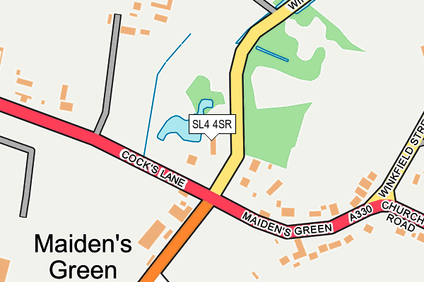 SL4 4SR map - OS OpenMap – Local (Ordnance Survey)