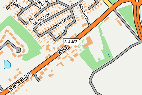 SL4 4SZ map - OS OpenMap – Local (Ordnance Survey)