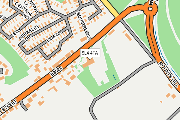 SL4 4TA map - OS OpenMap – Local (Ordnance Survey)