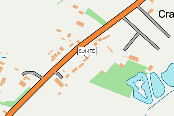 SL4 4TE map - OS OpenMap – Local (Ordnance Survey)